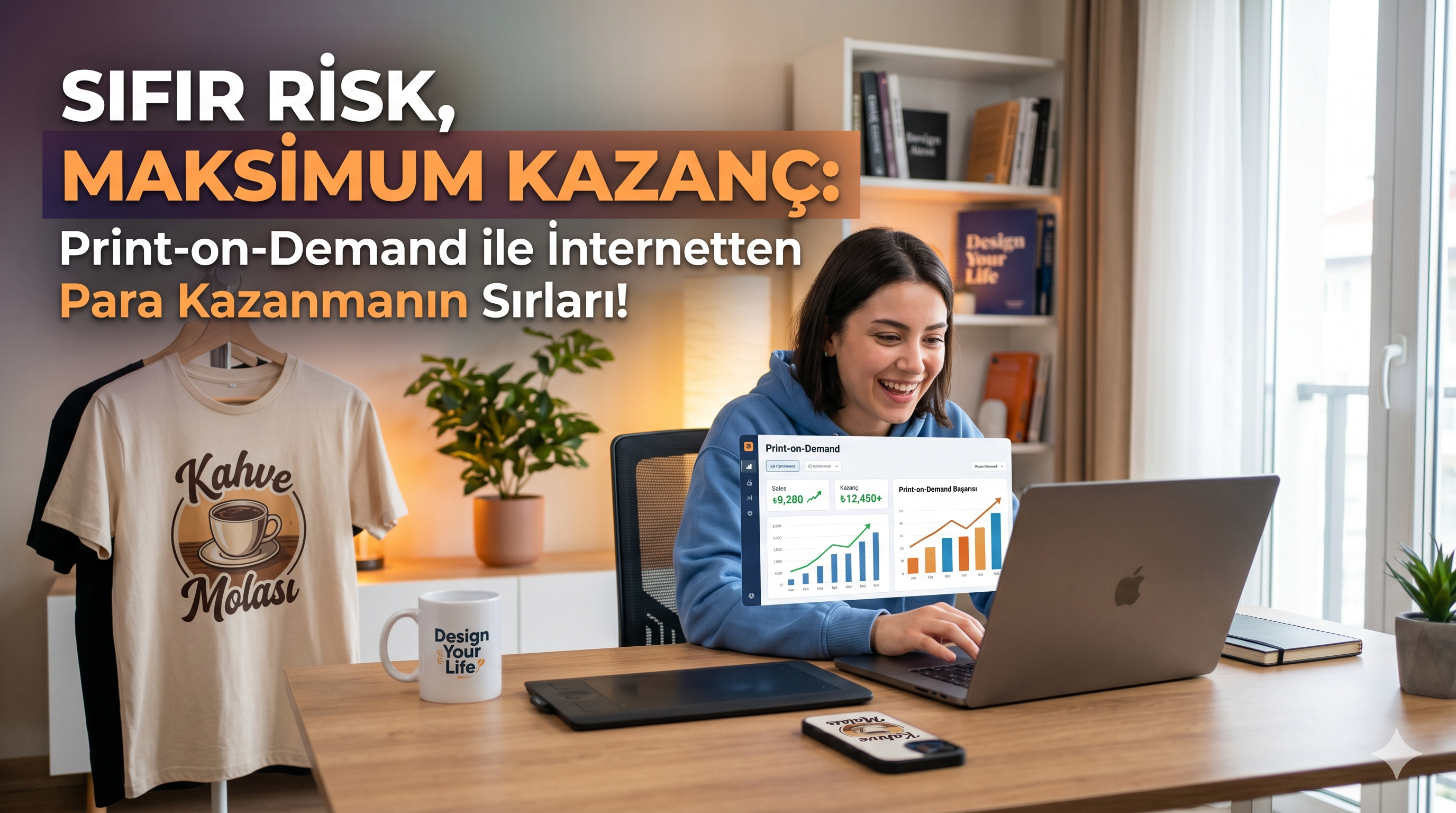Sıfır Risk, Maksimum Kazanç: Print-on-Demand ile İnternetten Para Kazanmanın Sırları!